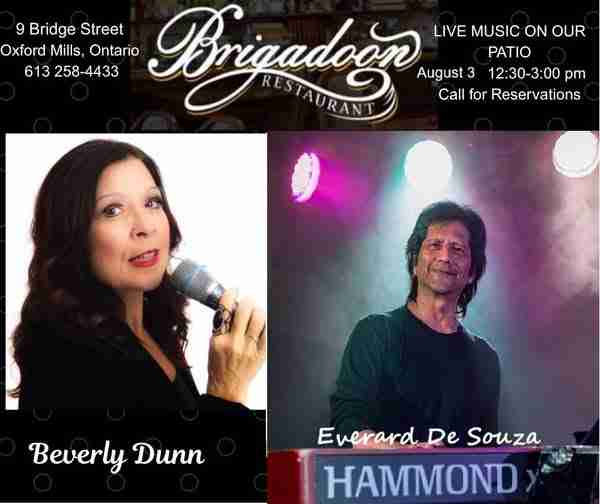 Feature image of live music event with Beverly Dunn and Everard De Souza.